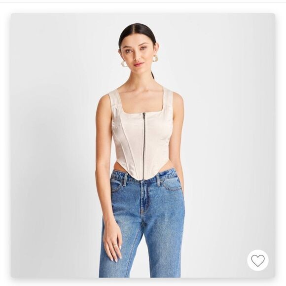 NWT Future Collective Kahlana Barfield Corset Bustier - Picture 1 of 5